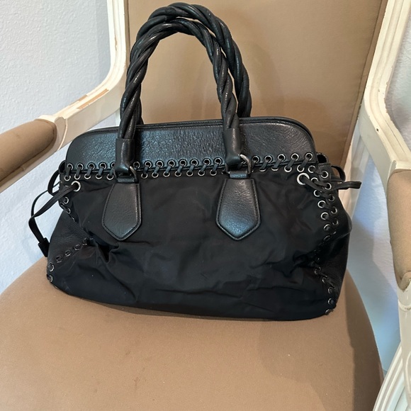 PRADA Handbag with Laced Sides - Picture 4 of 12